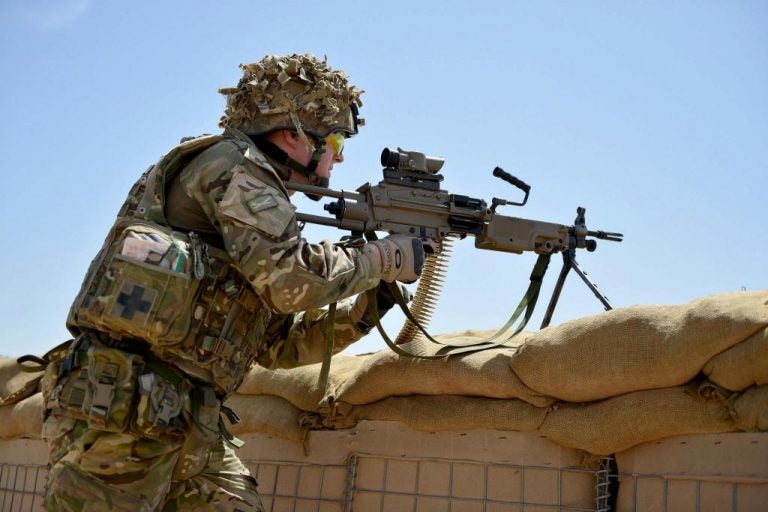 L110A2 equipped with a standard SUSAT sight, Afghanistan