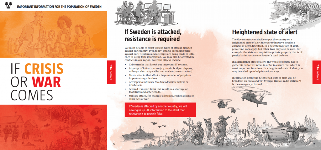 Swedish Defence booklet