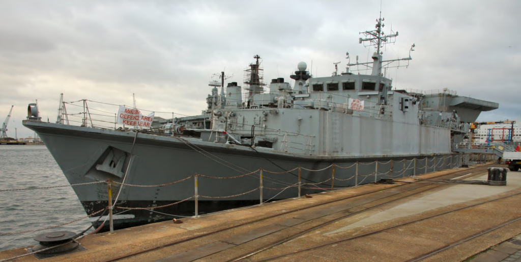 Stripped HMS Walney