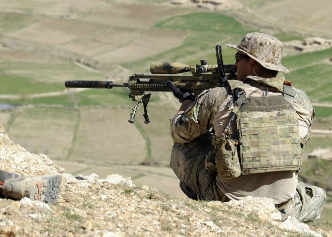 Special Forces with a FN SCAR SSR in Afghanistan