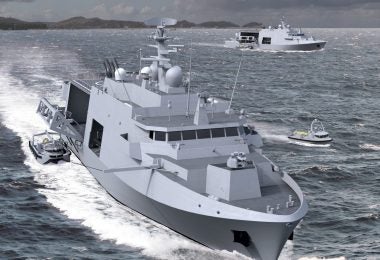 Render of the Mine Countermeasure Vessel (MCM) for the Belgian and Dutch navies by Belgium Naval and Logistics