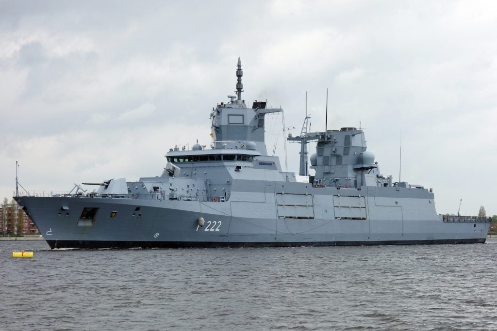 The F222 Baden-Württemberg photographed in April 2017 prior to commissioning (photo credit: Wikimedia Commons)