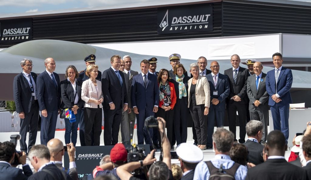 FCAS being presented by the dignitaries at Paris Air Show 2019 (photo courtesy of Airbus)