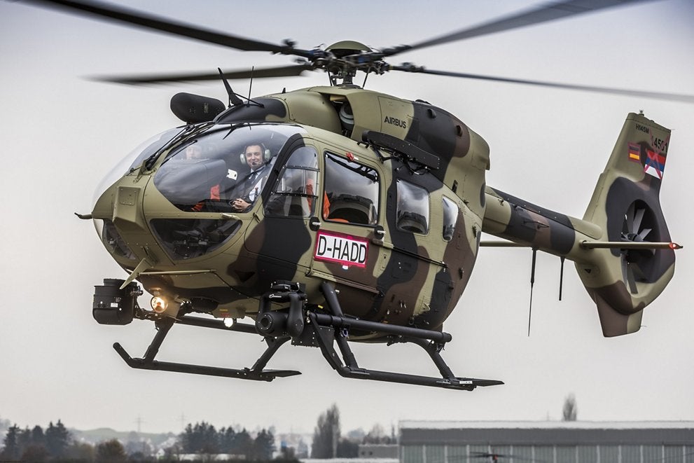 H145M with visible Serbian markings but German callsign en-route to delivery (photo courtesy of Airbus Helicopters)