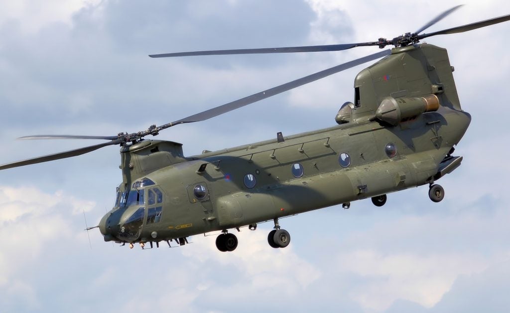 UK Royal Air Force Chinook HC2 - The use of UK Chinooks in the UN mission in Mali is making France consider procuring its own (photo courtesy of Adrian Pingstone on Wikimedia)