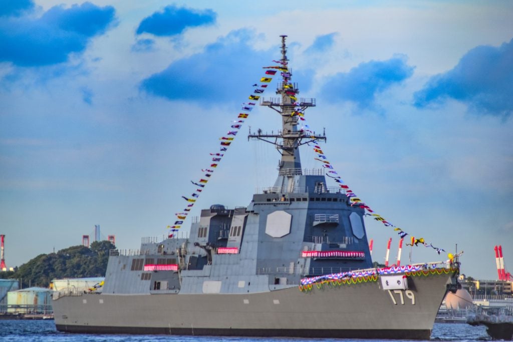 Japan Maritime Self-Defence Force's destroyer JS Maya (photo courtesy of Wikimedia)