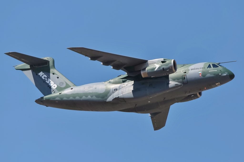 Embraer KC-390 in flight 2018 (photo courtesy of Wikimedia)