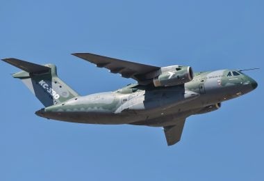 Embraer KC-390 in flight 2018 (photo courtesy of Wikimedia)