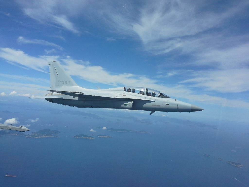 A KAI T-50 in flight (photo courtesy of the Republic of Korea Air Force)