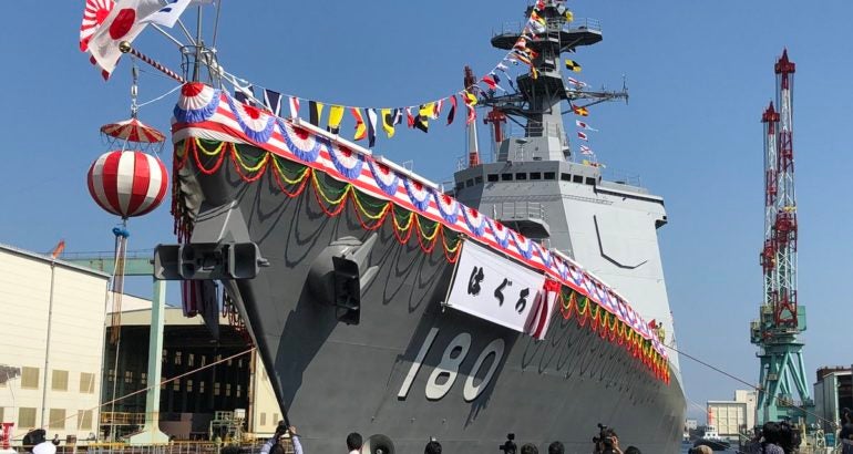 New Japanese Missile Defense Destroyer JS Haguro (DDG-180) Begins Sea Trials