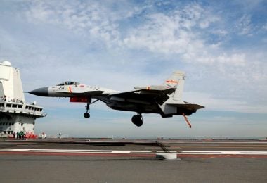 China's J-15 Fighters Make their Carrier Operation Debut on the CNS Shandong