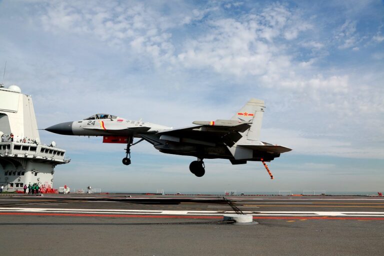 China's J-15 Fighters Make their Carrier Operation Debut on the CNS Shandong