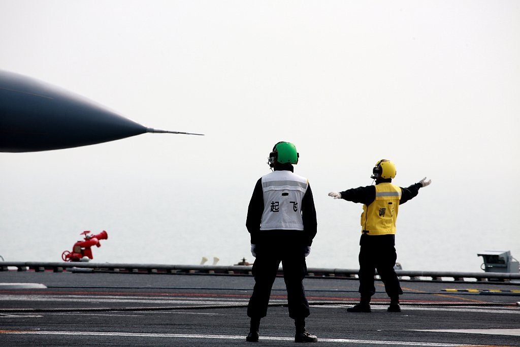 China's J-15 Fighters Make their Carrier Operation Debut on the CNS Shandong