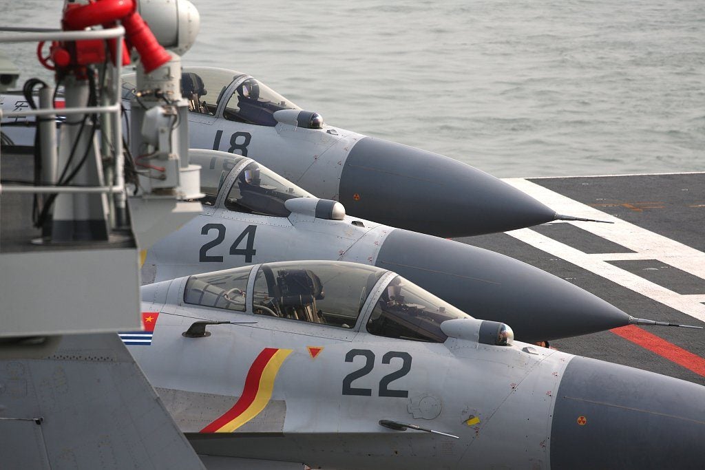 China's J-15 Fighters Make their Carrier Operation Debut on the CNS Shandong