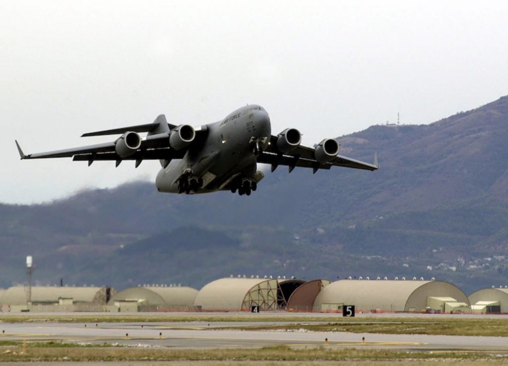 Humanitarian Aid Delivered to Beirut by U.S. Air Force C-17 Globemaster IIIs