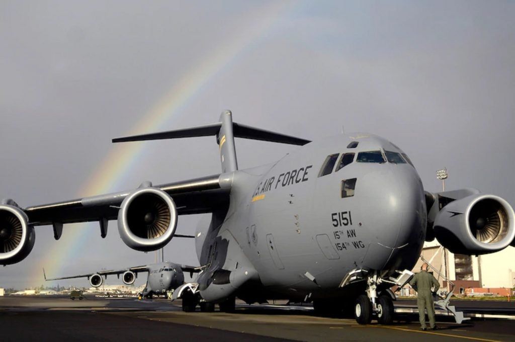 Humanitarian Aid Delivered to Beirut by U.S. Air Force C-17 Globemaster IIIs