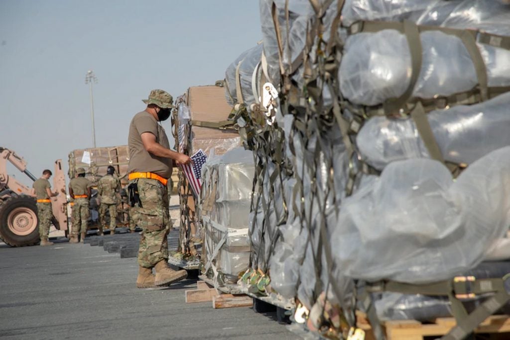 Humanitarian Aid Delivered to Beirut by U.S. Air Force C-17 Globemaster IIIs