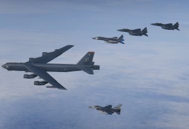 Bombers, Marine F-35s join Point Blank 20-4 exercise over the North Sea
