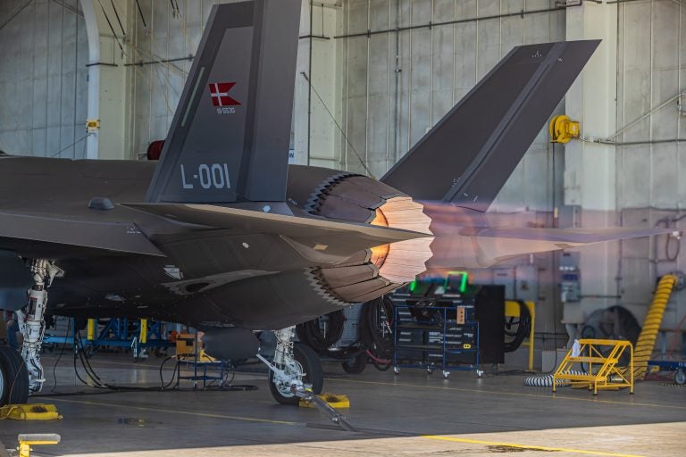Denmark's First F35 Performs First Engine High Power Run