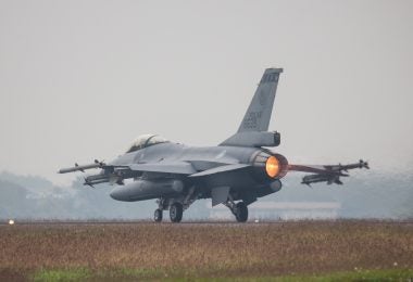 One of the Republic of China Air Force's F-16Vs. This F-16V was locally upgraded to V specifications. (Ministry of National Defense)