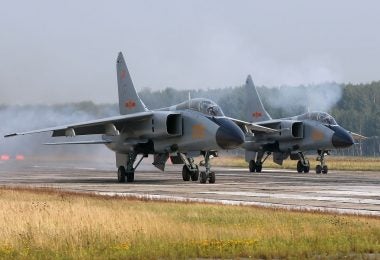 Two JH-7As at Chelyabinsk Shagol Air Base