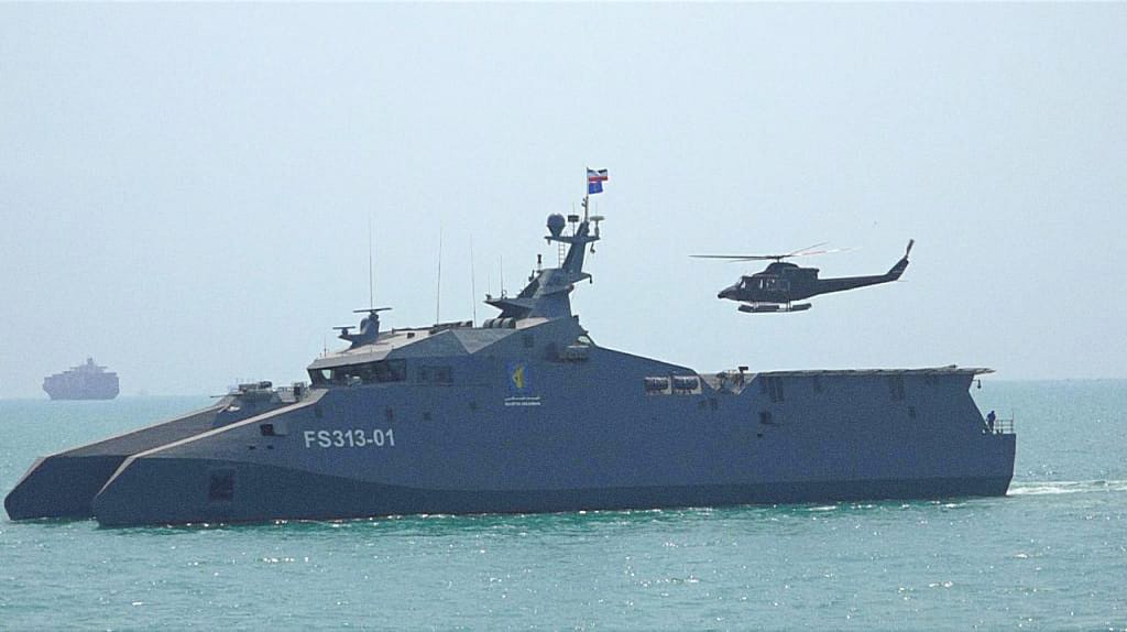 The Shahid Soleimani Missile Boat/Corvette With a Catamaran Design Has