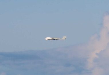 File photo of a BZK-005 UAV intercepted by the JASDF in 2022