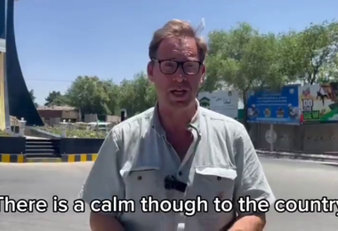 Screen capture from a since-deleted video from Tobias Ellwood MP on his trip to Afghanistan