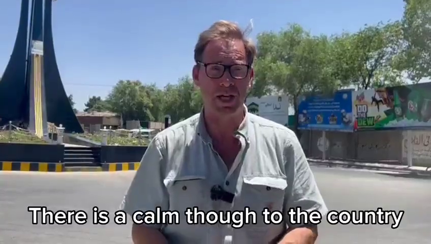 Screen capture from a since-deleted video from Tobias Ellwood MP on his trip to Afghanistan