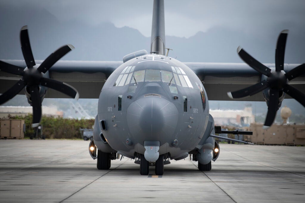 220716-F-KO270-1168 MARINE CORPS BASE HAWAII, Hawaii (July 16, 2022) An AC-130J Ghostrider gunship from the 4th Special Operations Squadron lands at Marine Corps Base Hawaii to participate in Rim of the Pacific (RIMPAC) 2022. Twenty-six nations, 38 ships, four submarines, more than 170 aircraft and 25,000 personnel are participating in RIMPAC from June 29 to Aug. 4 in and around the Hawaiian Islands and Southern California. The world’s largest international maritime exercise, RIMPAC provides a unique training opportunity while fostering and sustaining cooperative relationships among participants critical to ensuring the safety of sea lanes and security on the world’s oceans. RIMPAC 2022 is the 28th exercise in the series that began in 1971. (U.S. Air Force photo by Senior Airman Amanda A. Flower-Raschella)