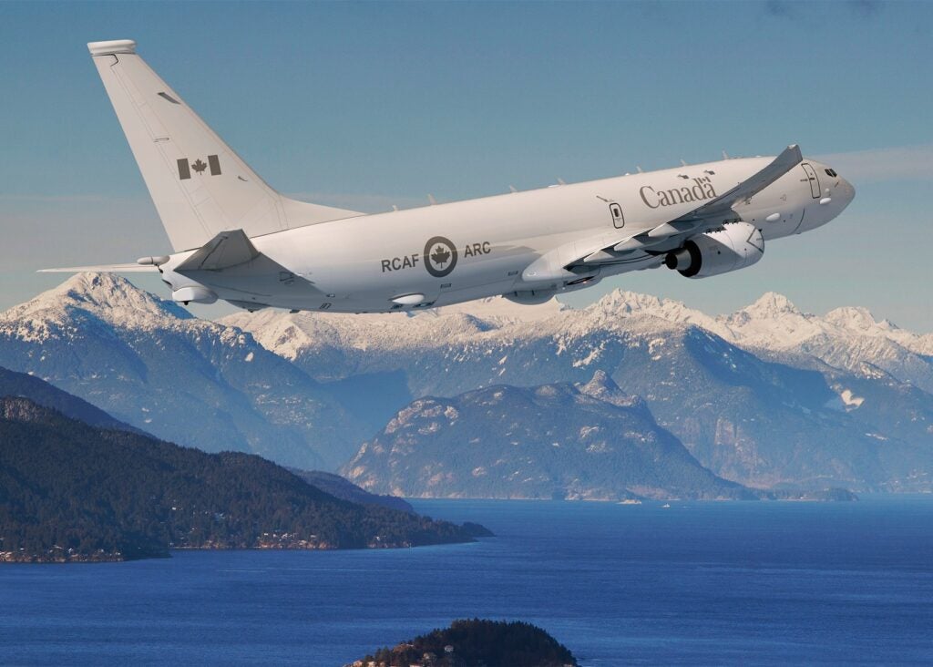 Artist's rendering of a P-8A Poseidon in Royal Canadian Air Force markings (Boeing)