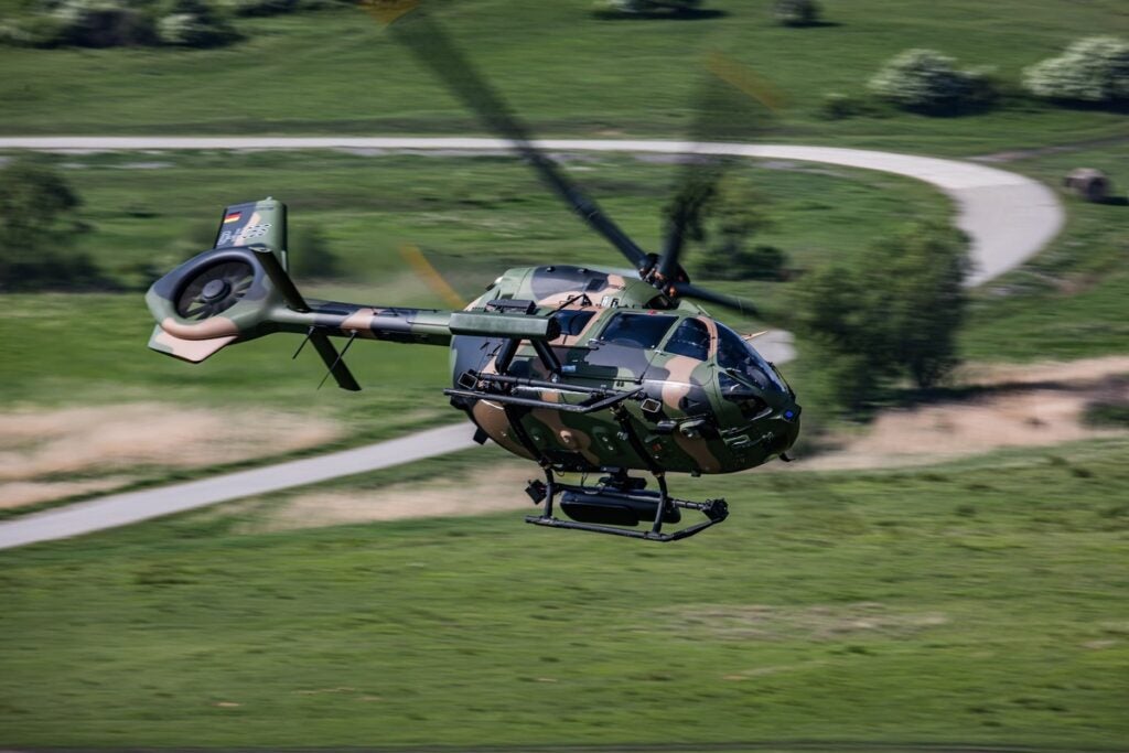 An Airbus H145M prototype testing the German Army's configuration (German Defense Ministry)