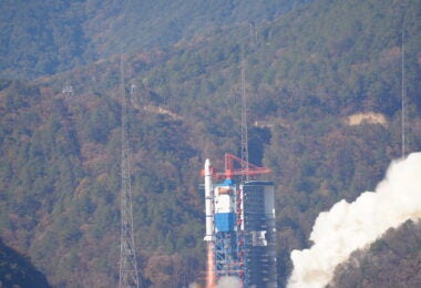 A Long March 2C rocket carrying the Einstein Probe is launched from the Xichang Satellite Launch Center in China’s Sichuan Province on January 9 (Chinese Academy of Sciences)