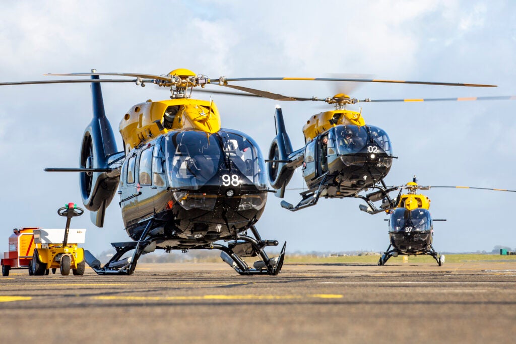 Pictured are Jupiter helicopters from 202 Sqn at RAF Valley. 202 Sqn use the Jupiter to train new rotary pilots from both the RAF and the Royal Navy. The Jupiter HT Mk.1 has introduced digital technology to the helicopter training programme. The Juno and Jupiter cockpits include the very latest in Airbus Helicopters avionics which delivers enhanced safety and improved situational awareness. The type serves with 202 Squadron at RAF Valley which delivers maritime, mountain and search and rescue training to helicopter aircrew.